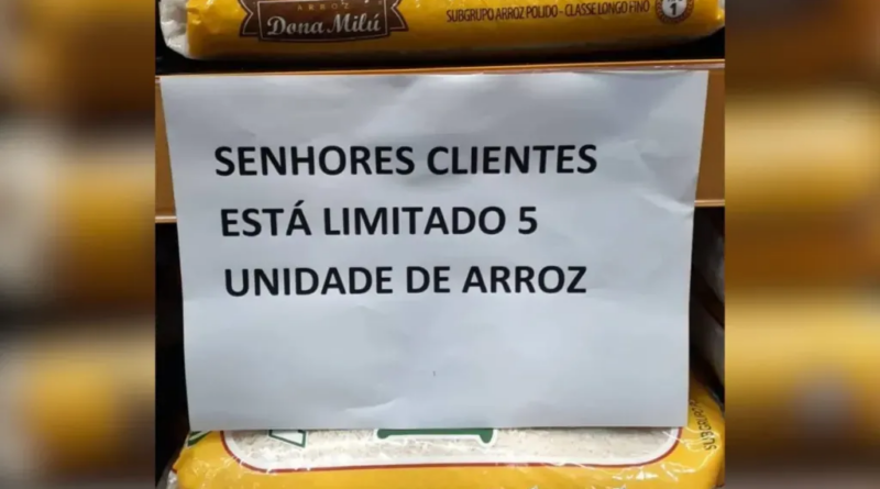 Supermercados De SP, MG E PR Começam a restringir venda de arroz após tragédia no Rio Grande Do Sul